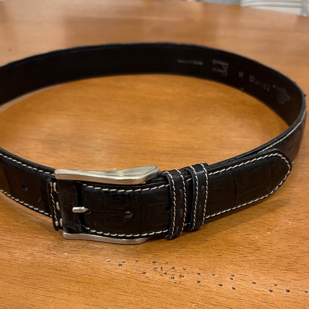 Men's Tommy Bahama Black Crocodile Belt size 36